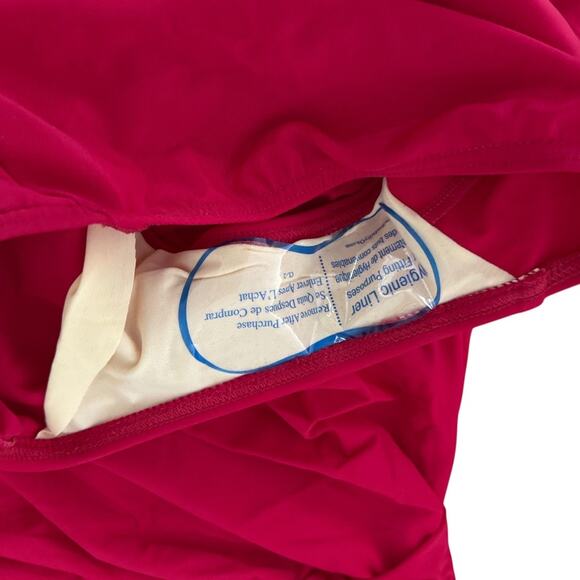 Miraclesuit Europa One Piece Swimsuit Grenadine Red US 12 Swim - Picture 3 of 9